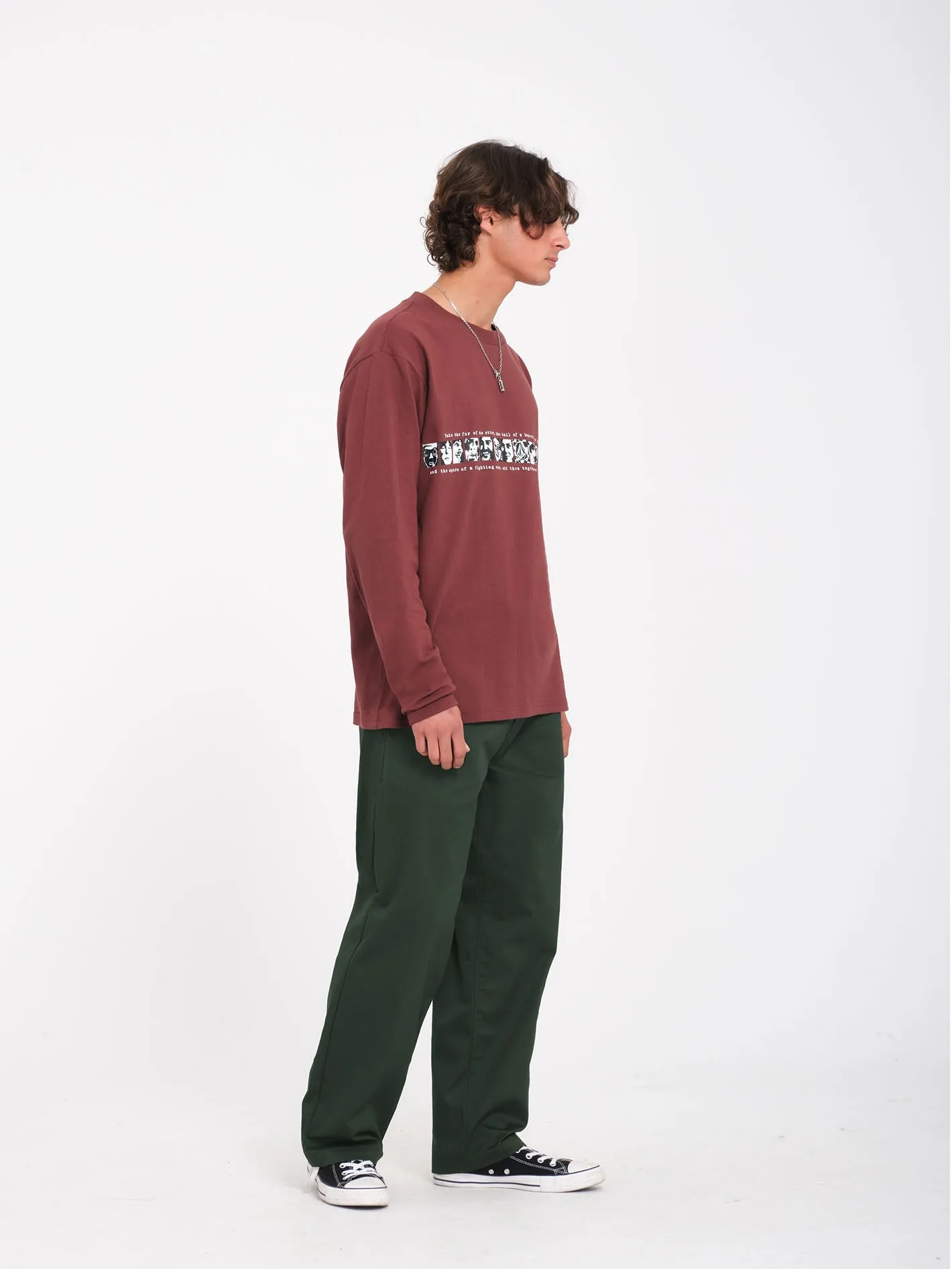 Pantalon chino Frickin Skate - DARK FOREST