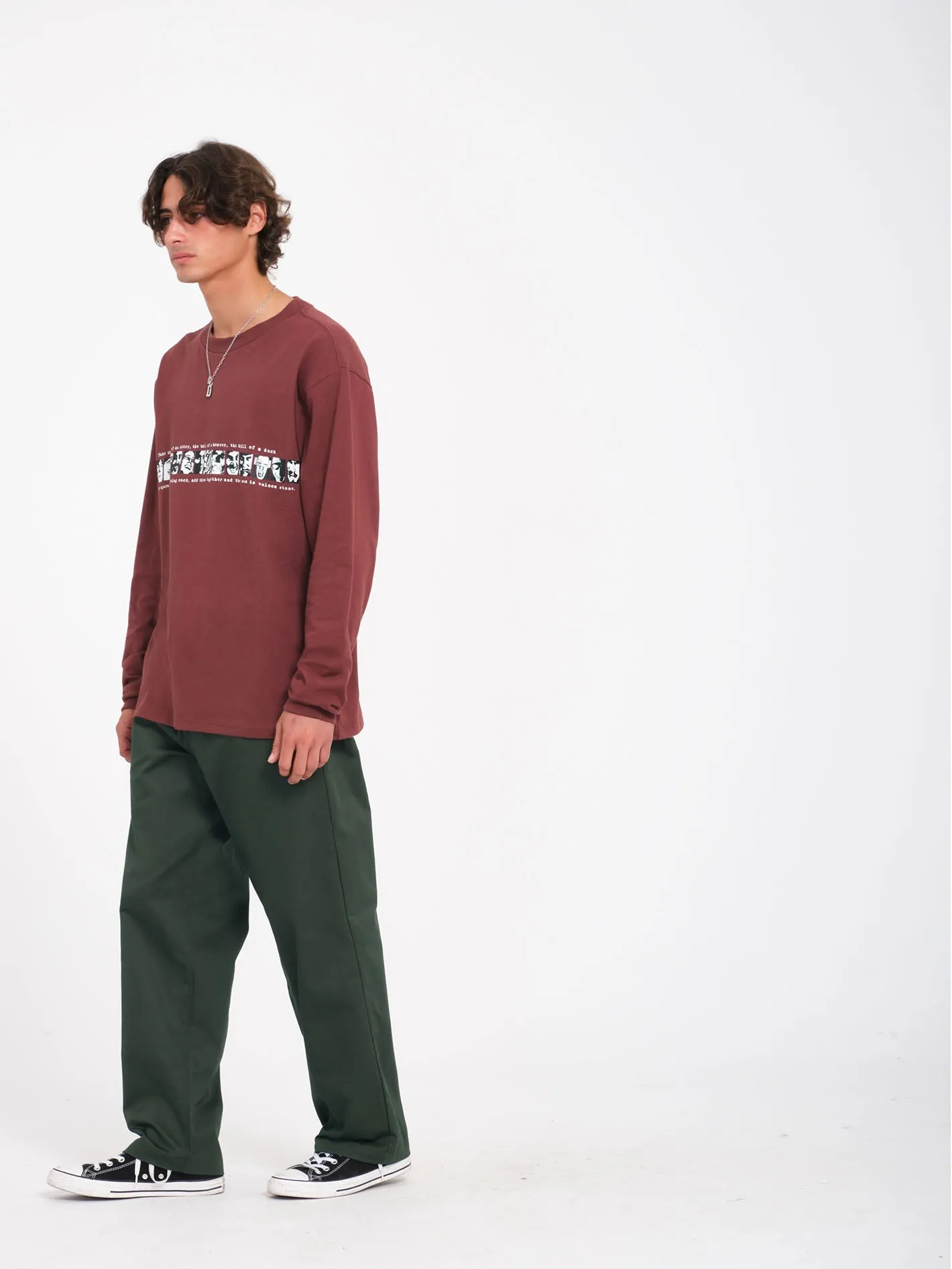 Pantalon chino Frickin Skate - DARK FOREST