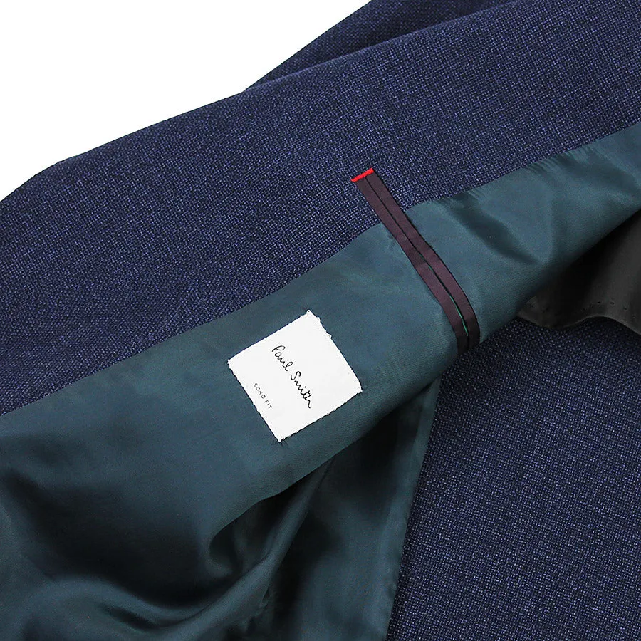 Paul Smith - Soho Fit Textured Wool Blazer in Blue