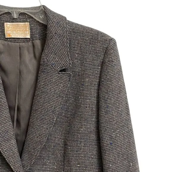 Pendleton Two Button Virgin Wool Blazer Women's Size 10-12 Grey Office