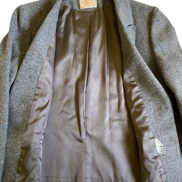 Pendleton Two Button Virgin Wool Blazer Women's Size 10-12 Grey Office
