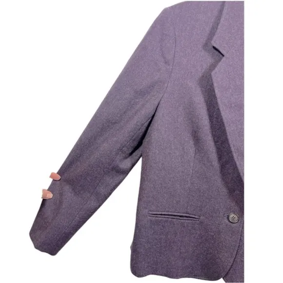 Pendleton Vintage 100% Wool Single Button Blazer Purple 12