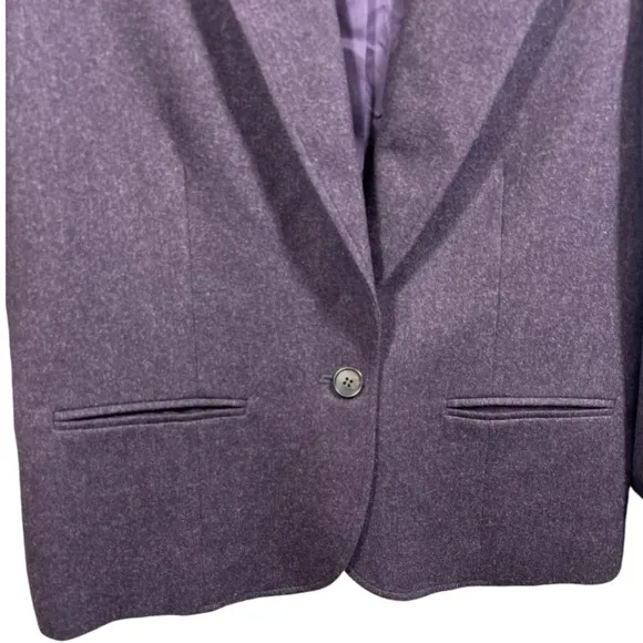 Pendleton Vintage 100% Wool Single Button Blazer Purple 12