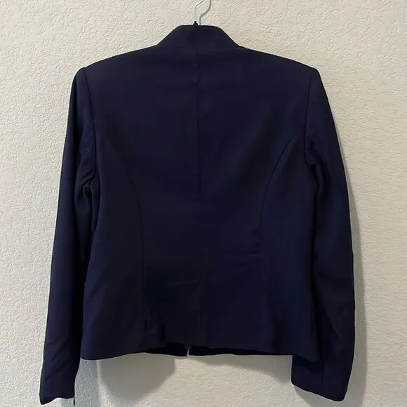 PENDLETON Vintage Women's Full Zip Navy Virgin Wool Blazer, Size 6