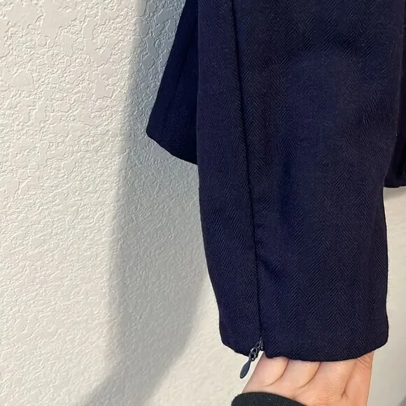 PENDLETON Vintage Women's Full Zip Navy Virgin Wool Blazer, Size 6