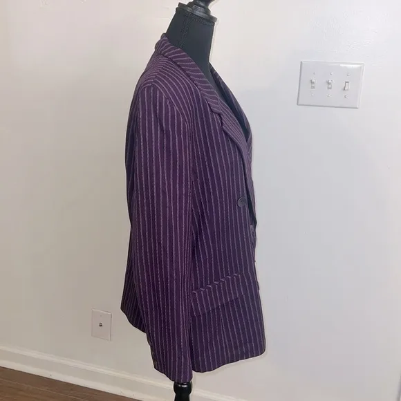 Pendleton Virgin Wool Double Breasted Pinstripe Blazer, Sz. 16