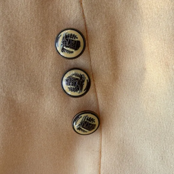 Pendleton Yellow Wool Two Button Blazer Jacket Size 8 (see measurements)