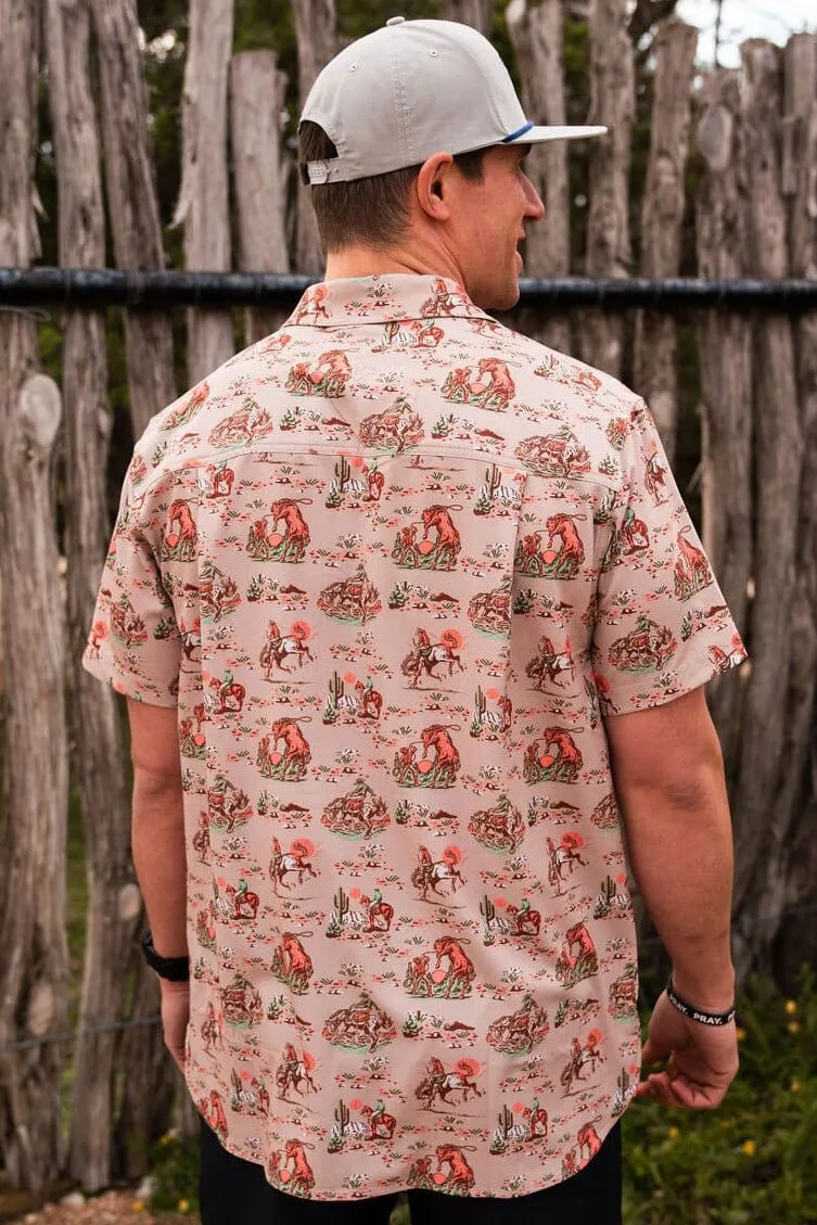 Performance Button Up - Cowboy Up Burlebo