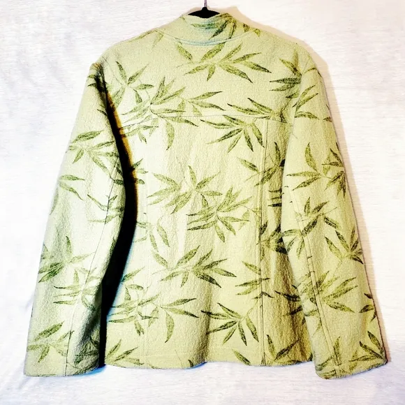 Picadilly Fashions Wool Zip Front Blazer Jacket L