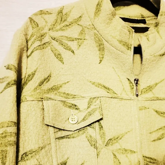 Picadilly Fashions Wool Zip Front Blazer Jacket L