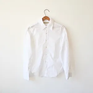 Pip Squeak Chapeau Boy Shirt - White Cotton Batiste