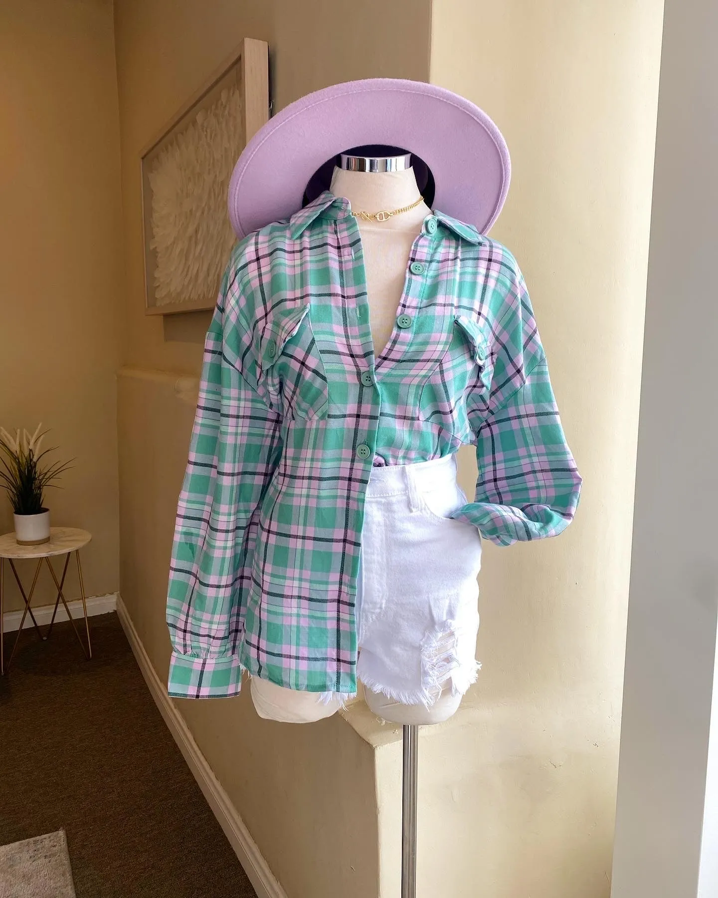 Plaid Button Down Shirt