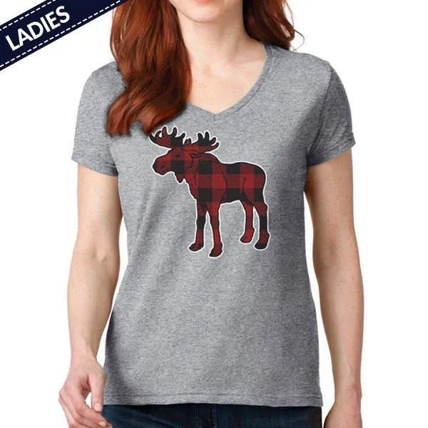 Plaid Moose T-Shirt