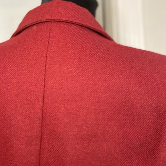 PlumTree~Wescott Canada~Vintage~Maroon Tweed~One-Button~Blazer~Pockets~Size S/M