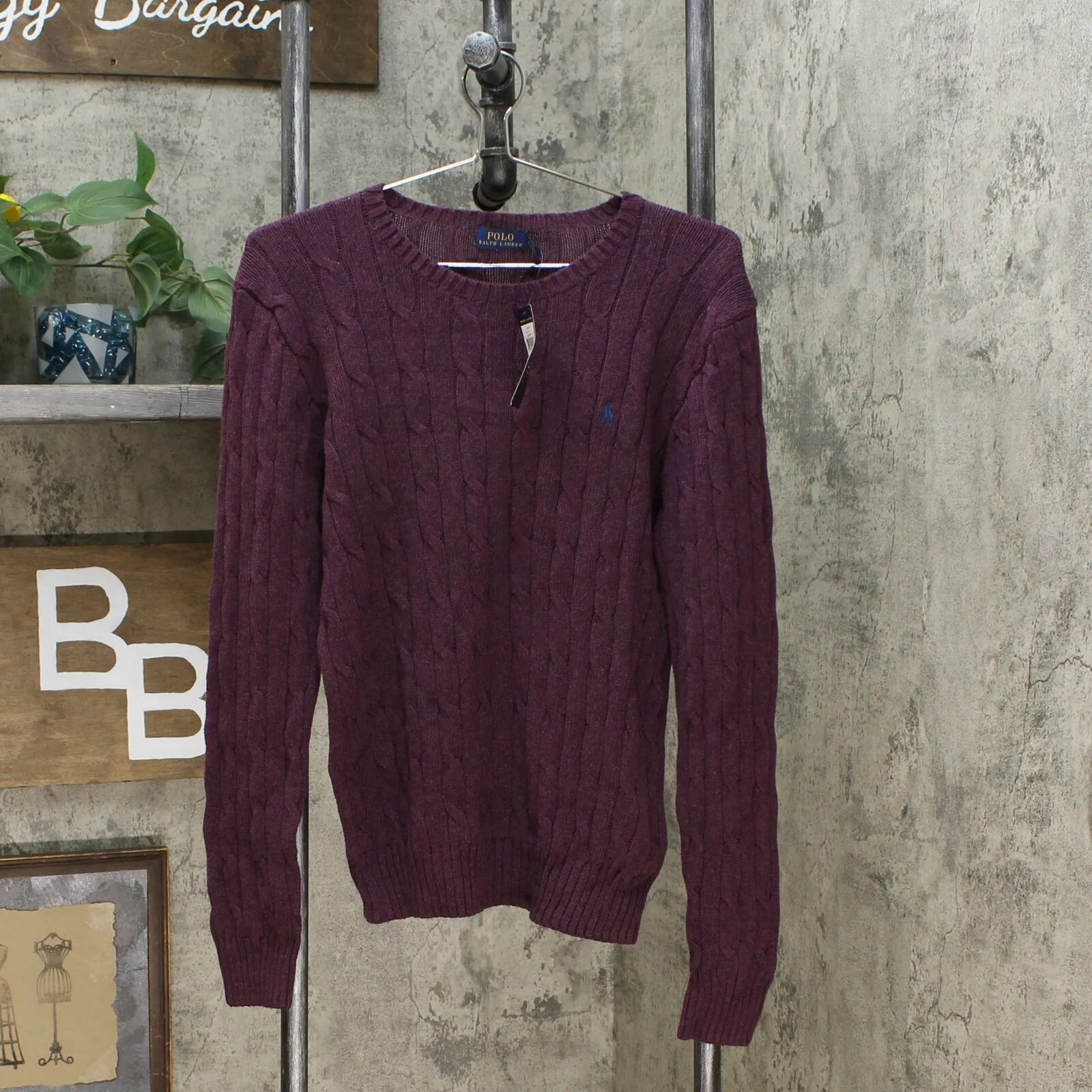 Polo Ralph Lauren Women's Cable Knit Cotton Pullover Sweater