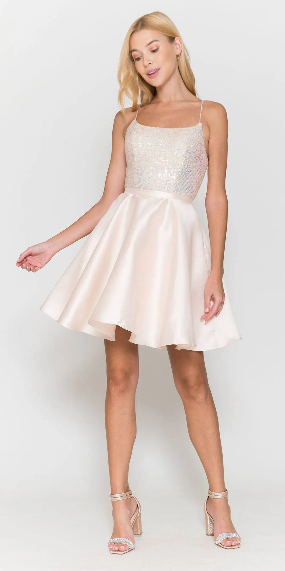 Poly USA 8730 Short A-Line Party Dress