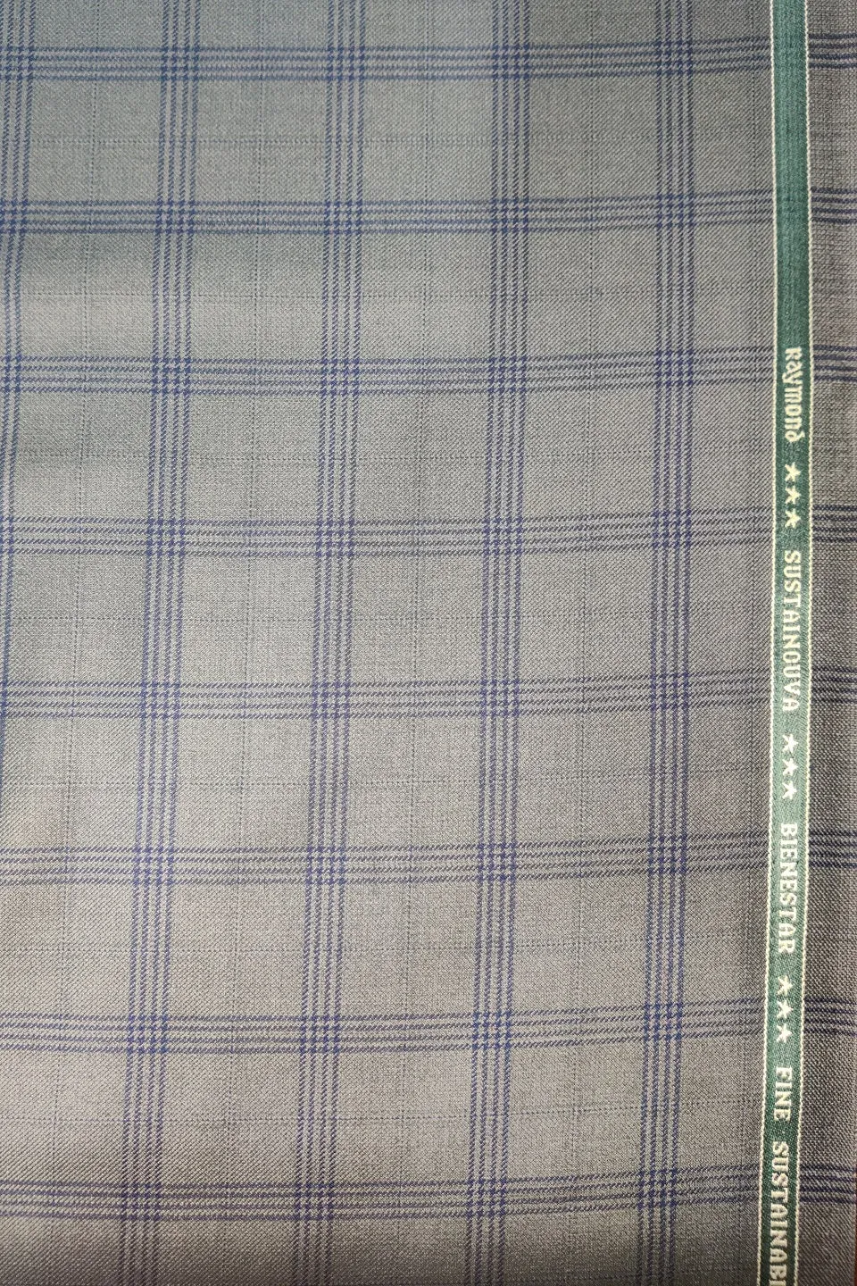 Poly Wool (by Raymonds Mills) Checkered Grey Blazer