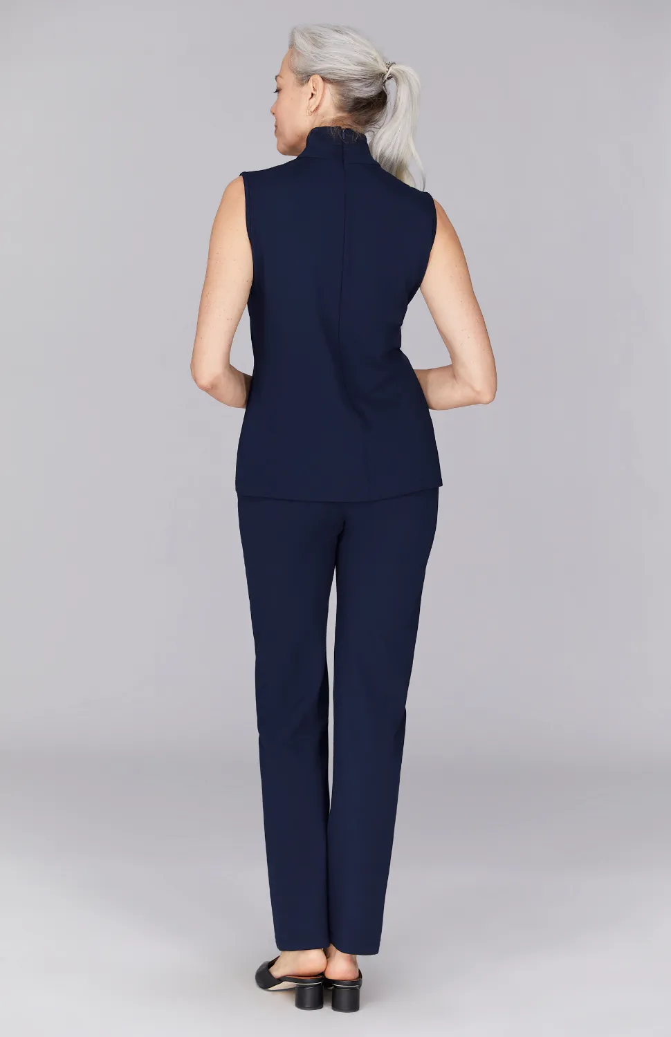 Ponte Straight Pant w/ Wide Elastic