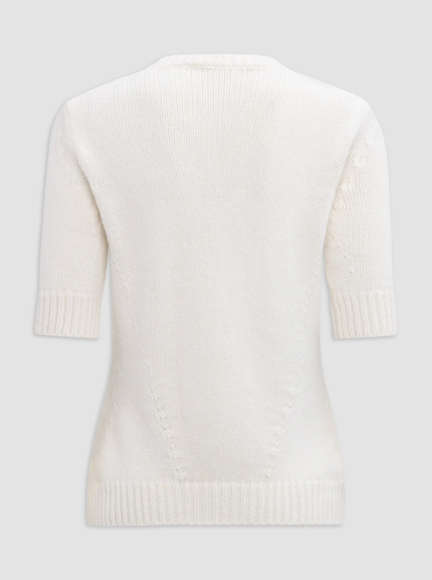 PORTIA Crewneck cashmere sweater Ivory