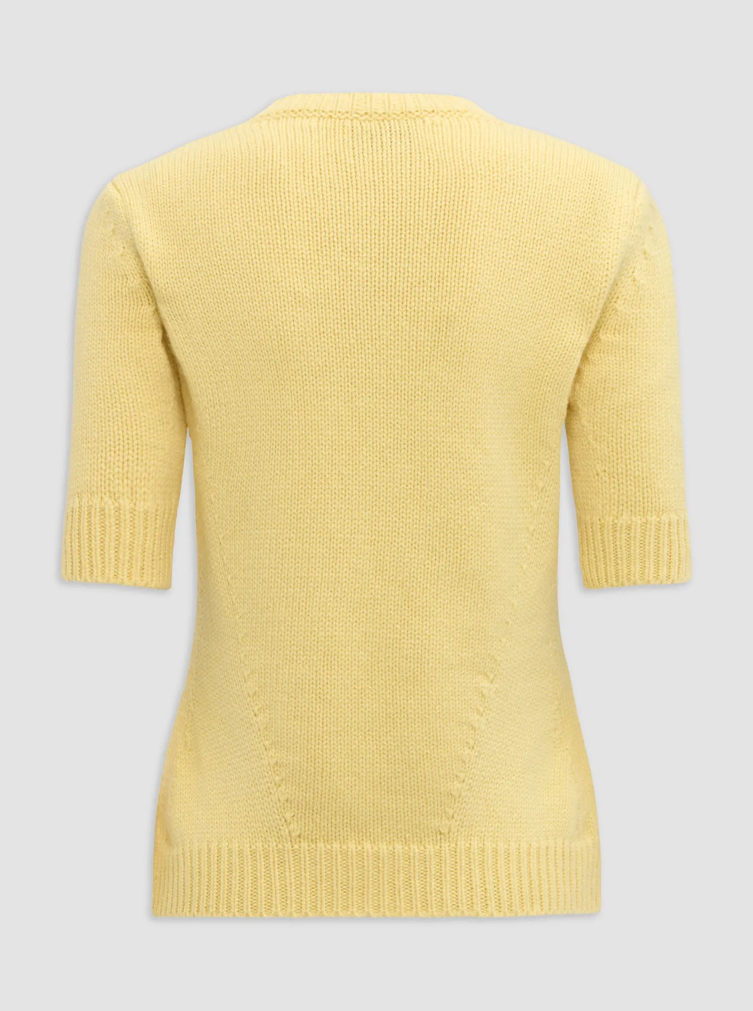 PORTIA Crewneck cashmere sweater Yellow