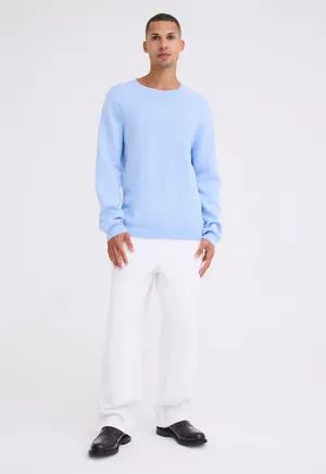 Poster Cotton Cashmere Sweater - Big Blue