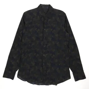 Prada Dark Green Camo Shirt Size 50