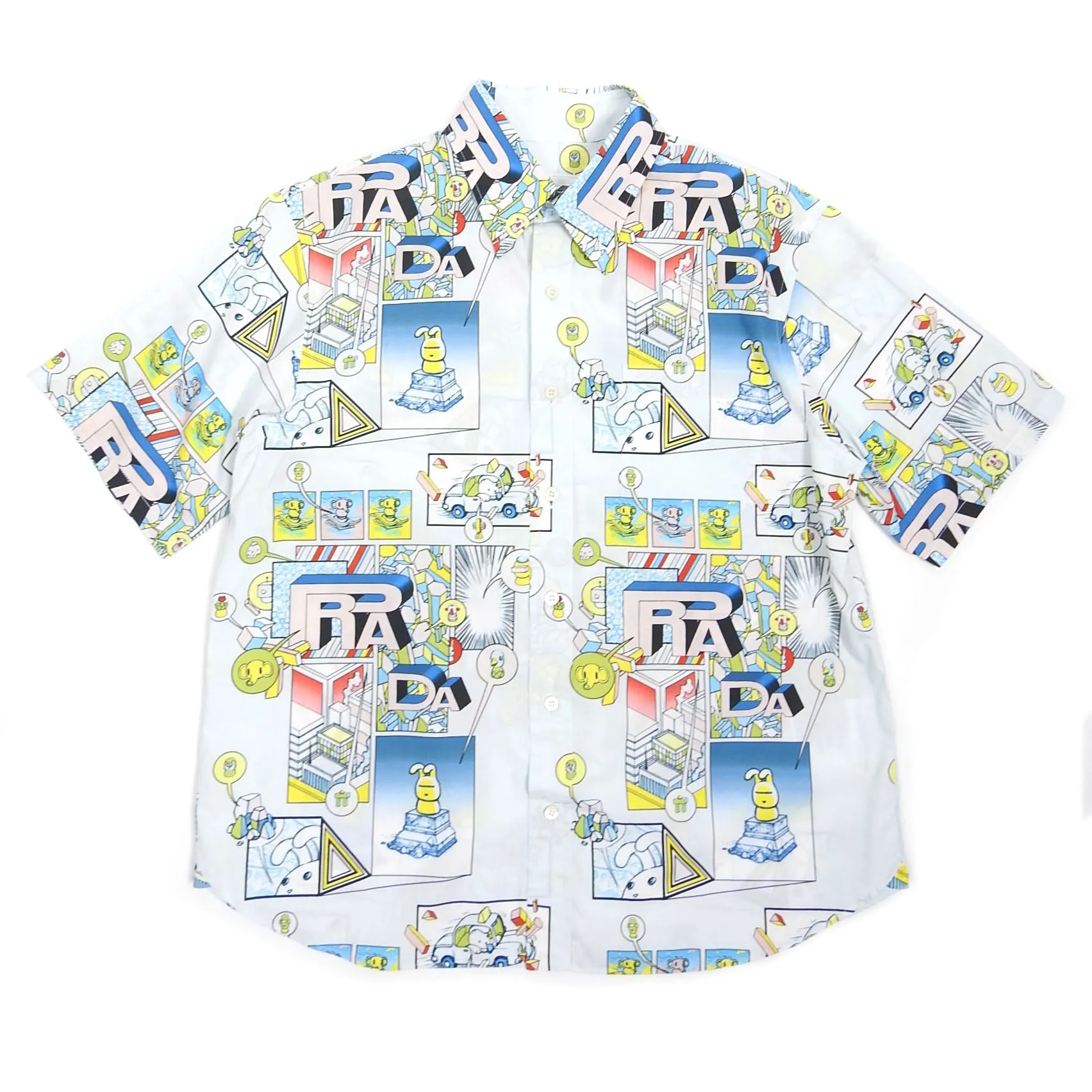 Prada SS'18 Short Sleeve Bunny Shirt Large