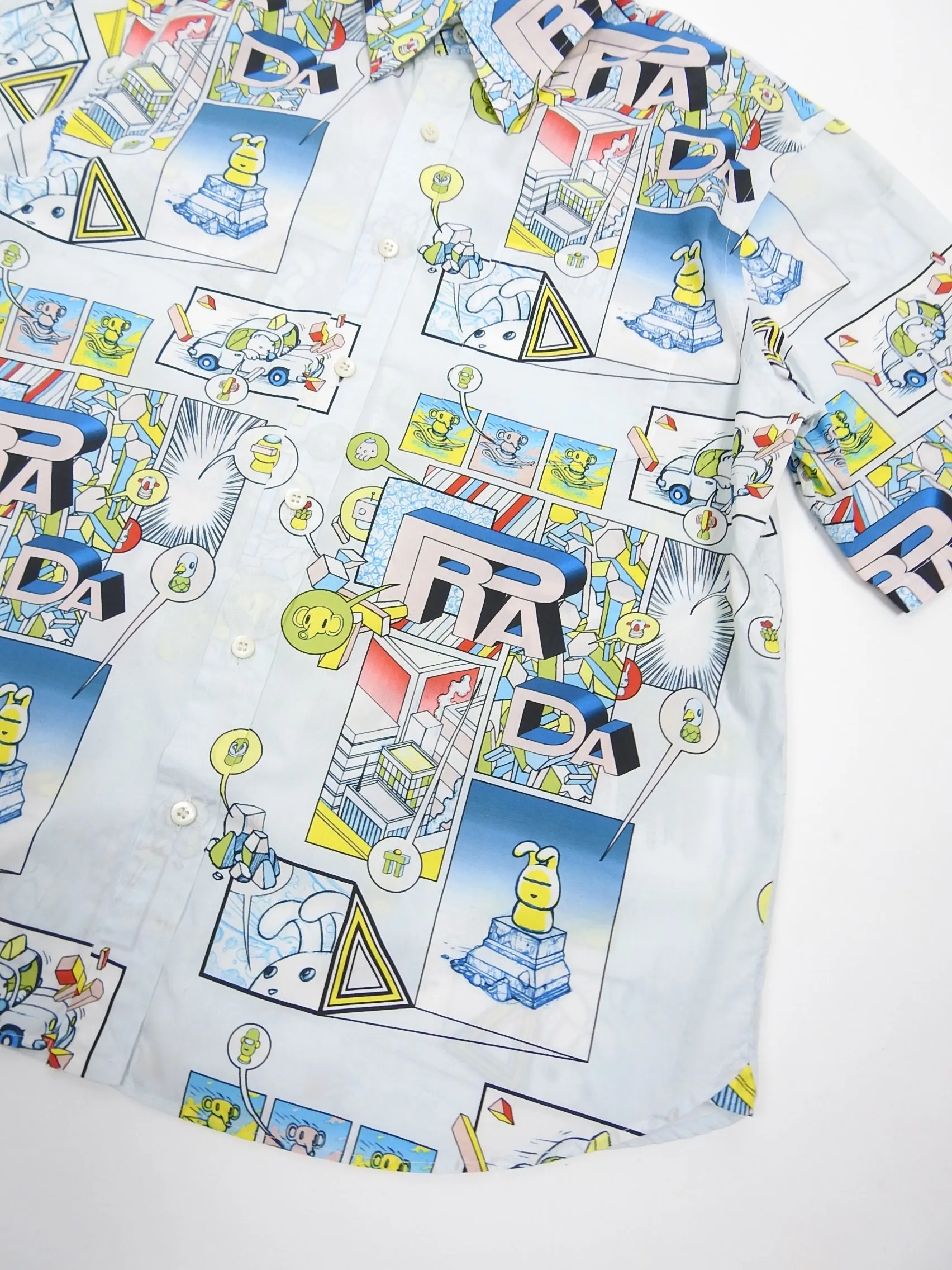 Prada SS'18 Short Sleeve Bunny Shirt Large