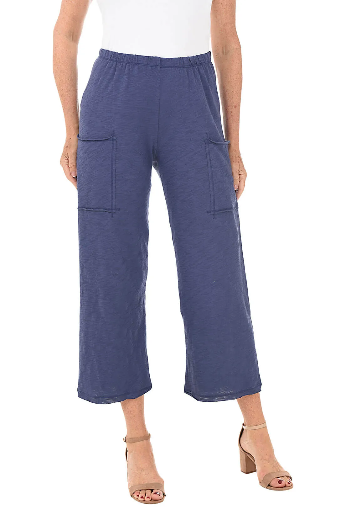 Pull-On Slub Knit Cargo Pant