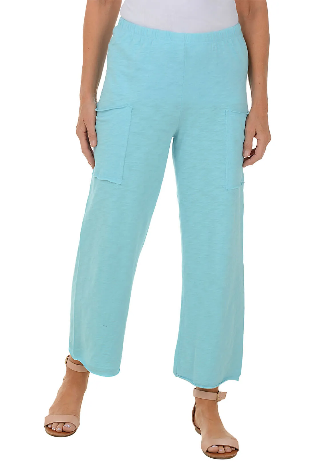 Pull-On Slub Knit Cargo Pant