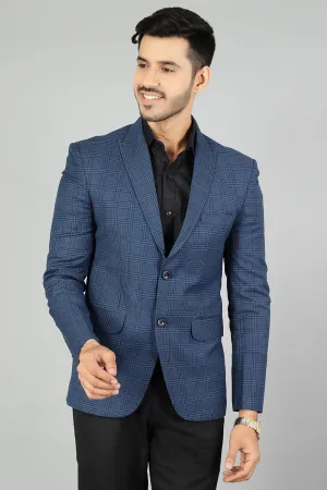 PV Wool (by Raymonds Mills) Checkered Blue Blazer