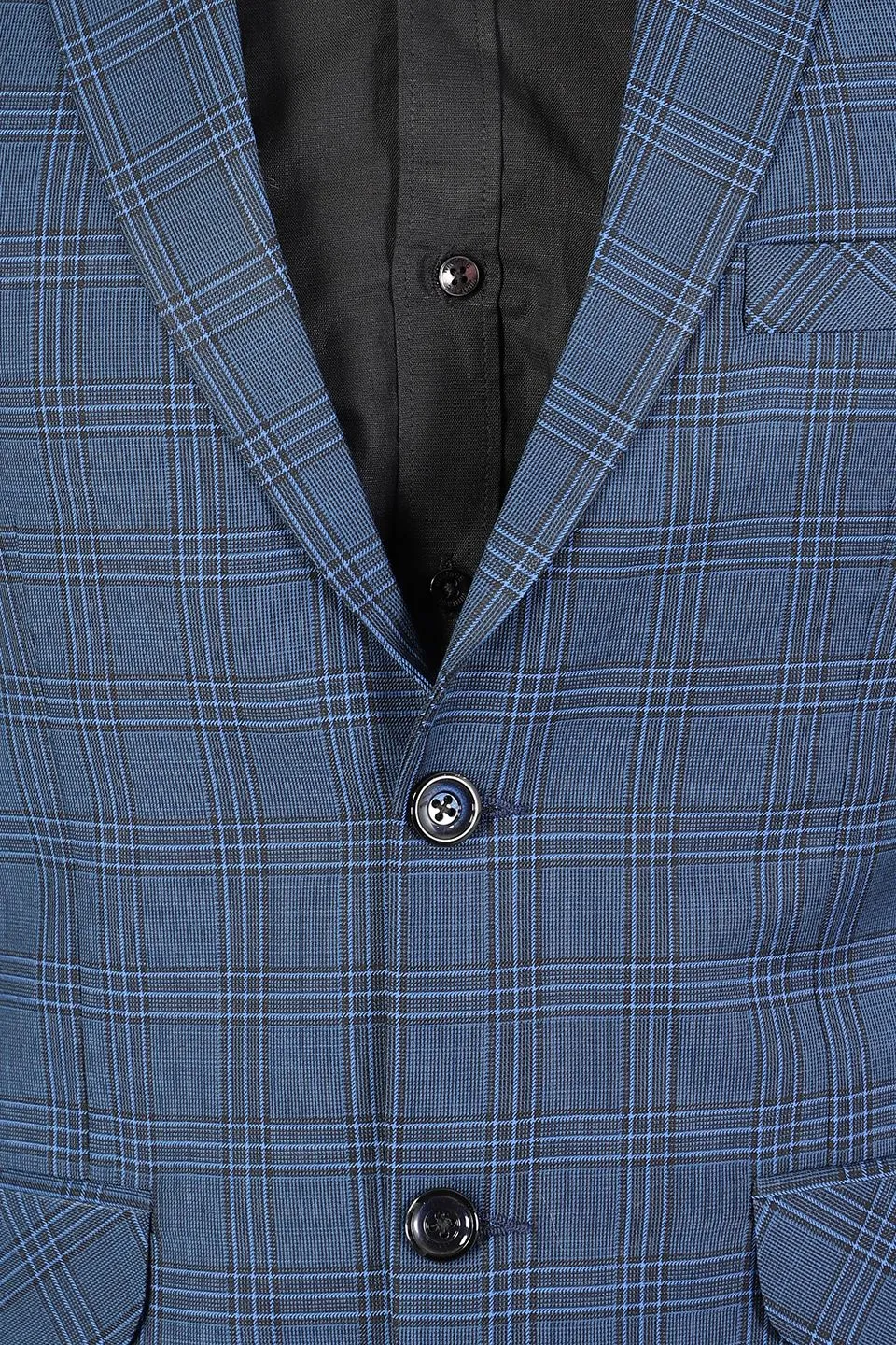 PV Wool (by Raymonds Mills) Checkered Blue Blazer