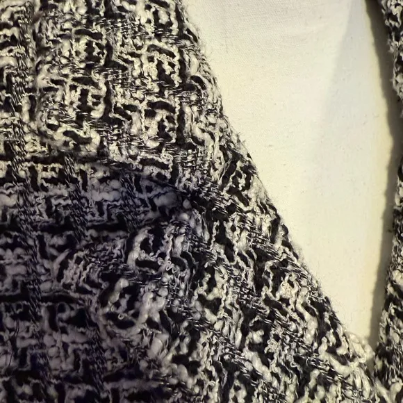 Rachel Zoe Women's Black &amp; White Tweed Blazer