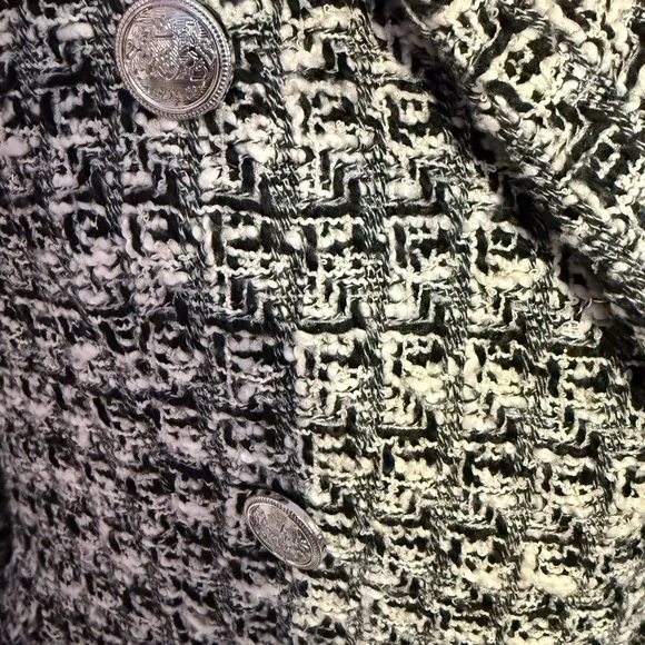 Rachel Zoe Women's Black &amp; White Tweed Blazer