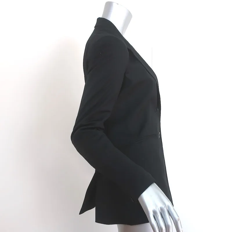 Rag & Bone Blazer Black Wool-Blend Size 2 Two Button Jacket