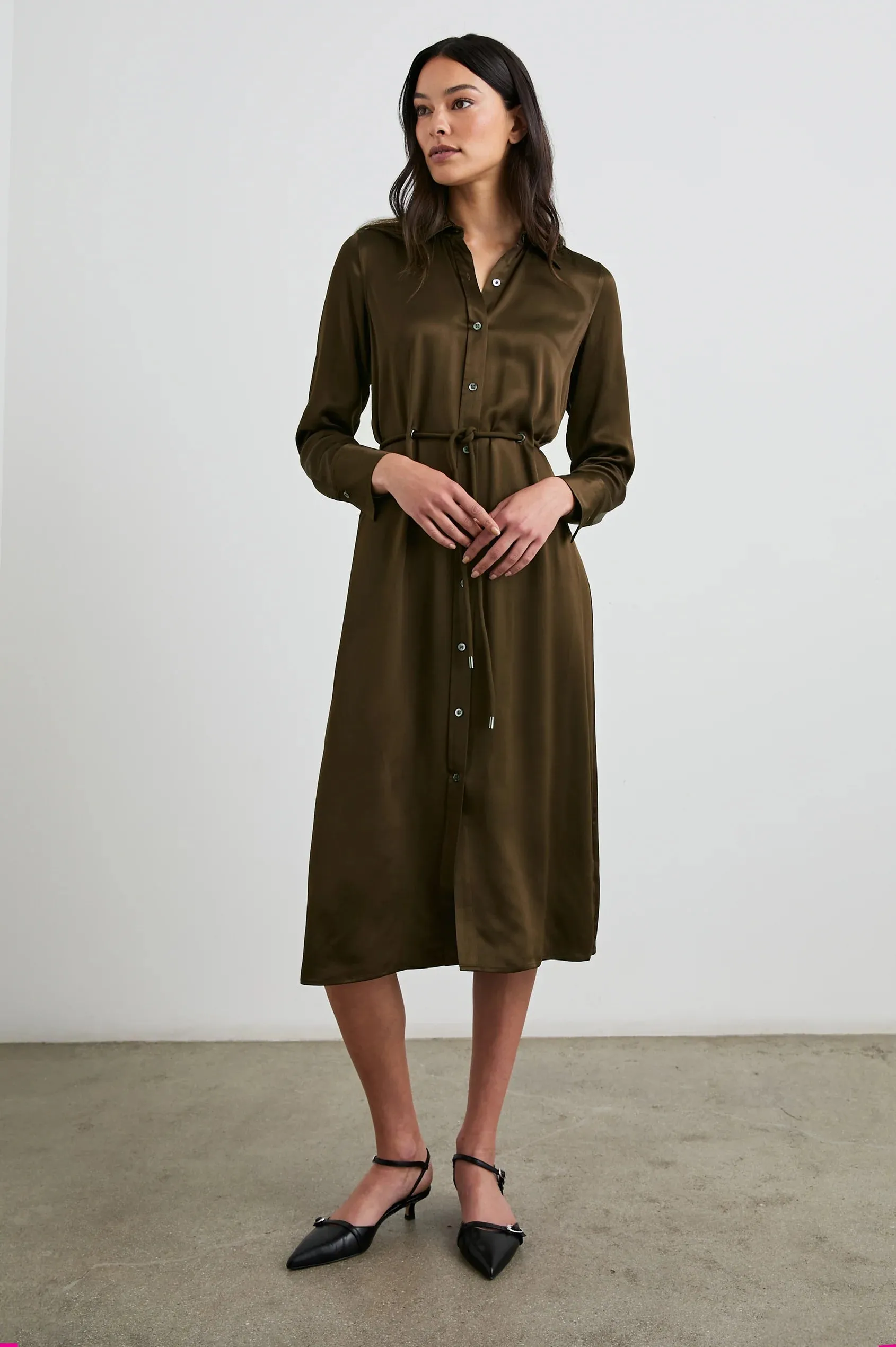 Rails Anina Dress Dark Moss