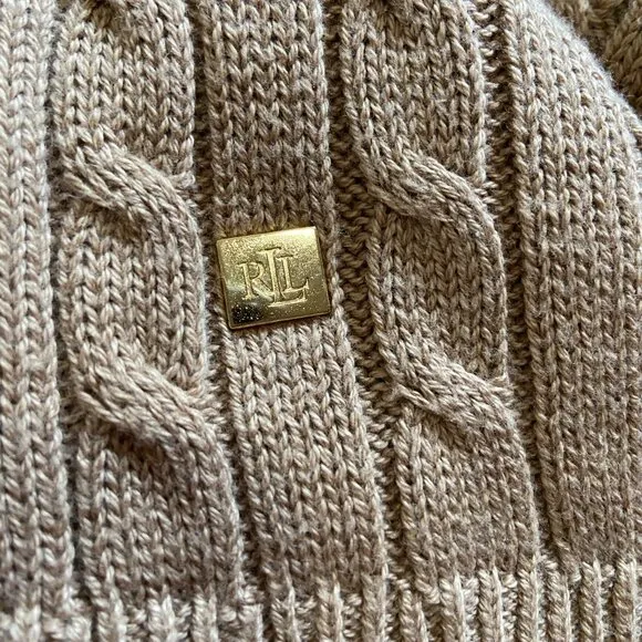 Ralph Lauren Cable-Knit Crewneck Sweater XL NWT