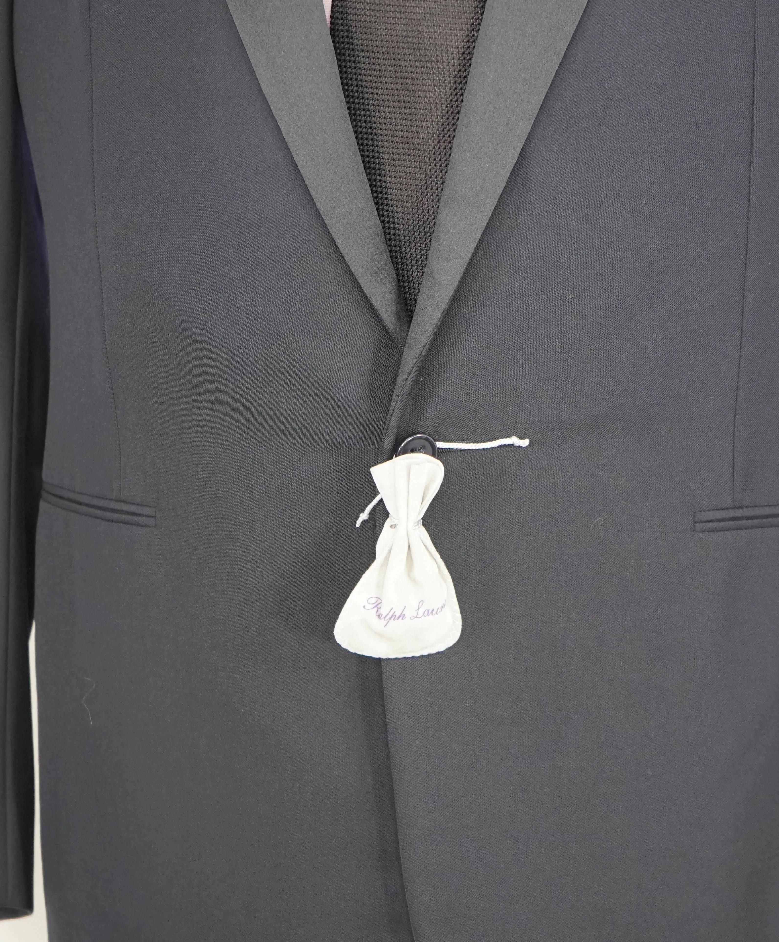 RALPH LAUREN PURPLE LABEL - Navy "ANTHONY" Peak Lapel Dinner Jacket - 44L