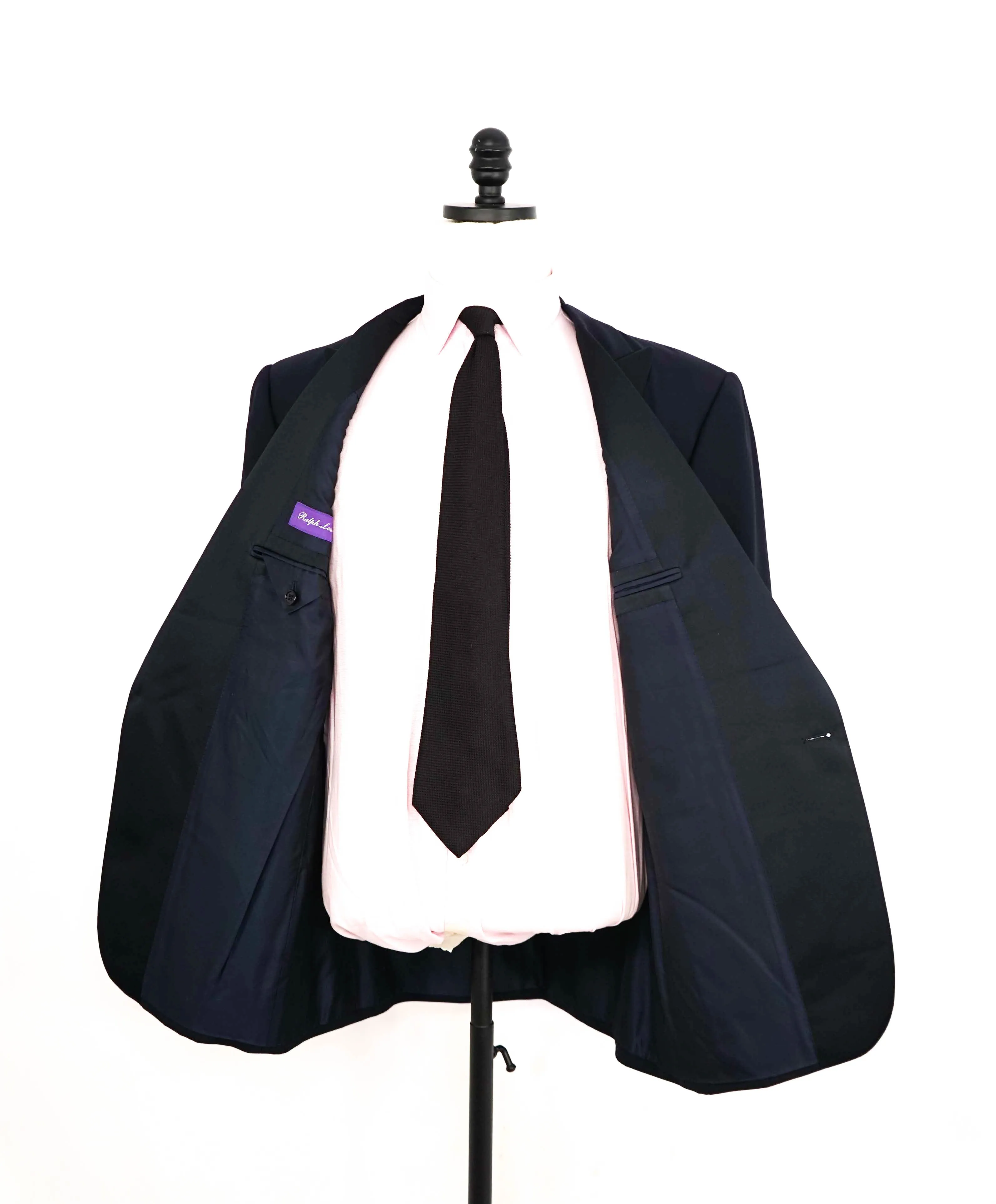 RALPH LAUREN PURPLE LABEL - Navy "ANTHONY" Peak Lapel Dinner Jacket - 44L