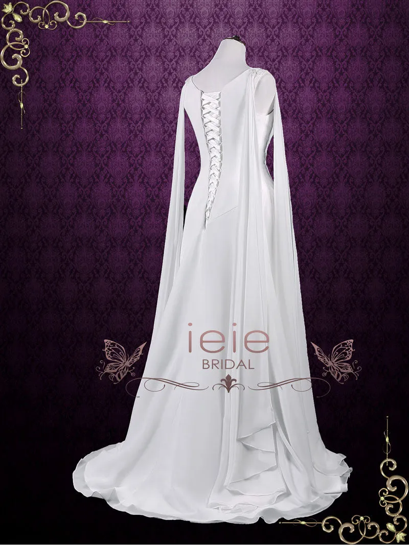 Ready to Wear Medieval Style Chiffon Wedding Dress ATHEENA