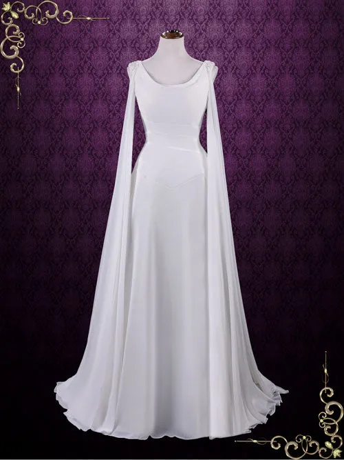 Ready to Wear Medieval Style Chiffon Wedding Dress ATHEENA