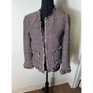 Rebecca Taylor Tweed Blazer with Pockets Sz 4