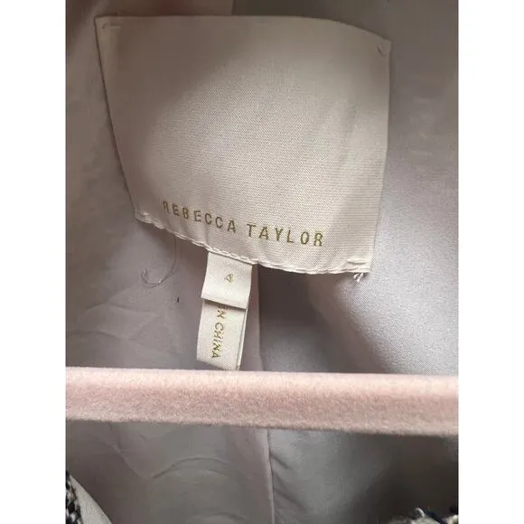 Rebecca Taylor Tweed Blazer with Pockets Sz 4