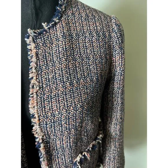 Rebecca Taylor Tweed Blazer with Pockets Sz 4