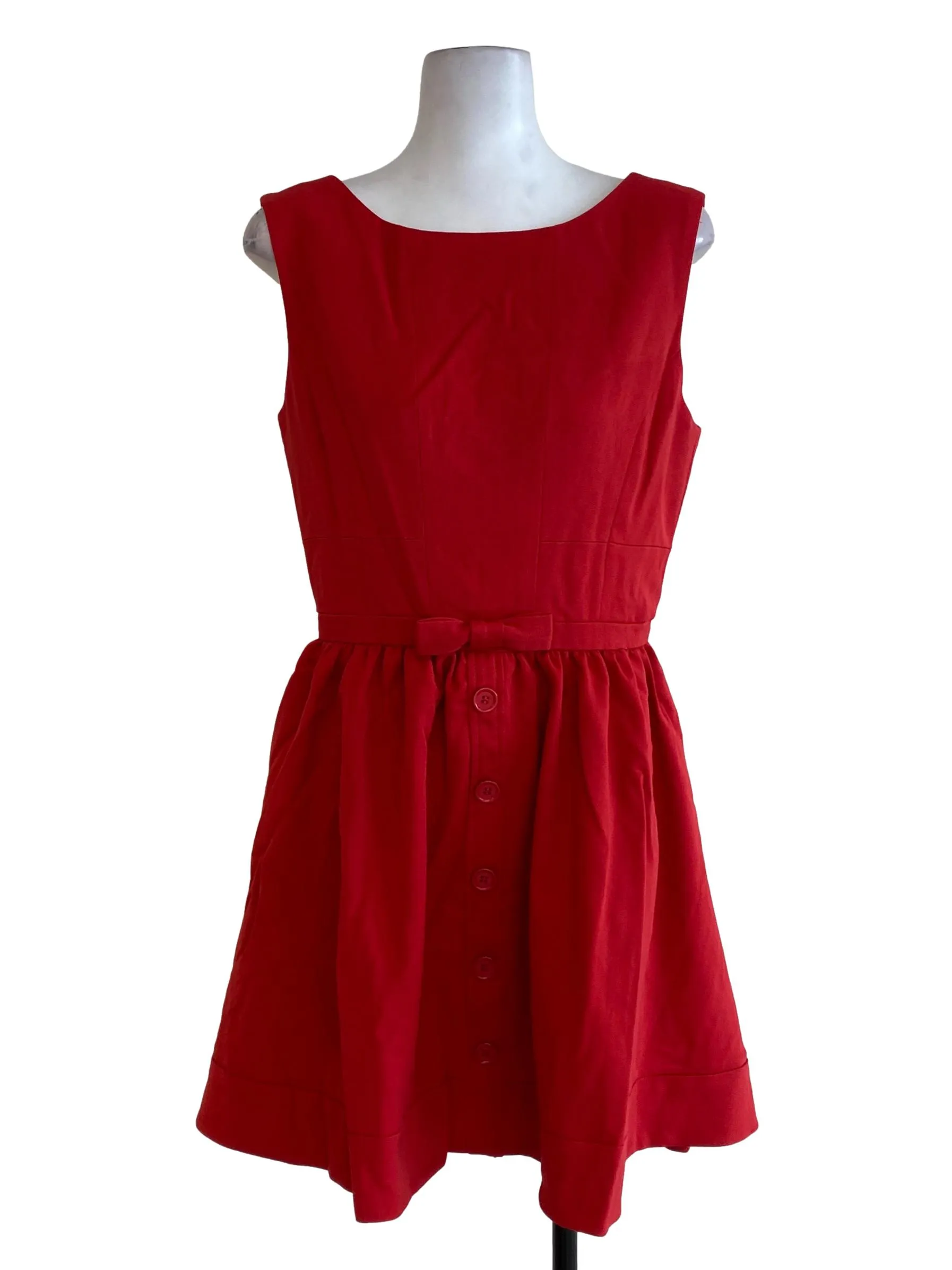 Red Ribbon A Line Dress
