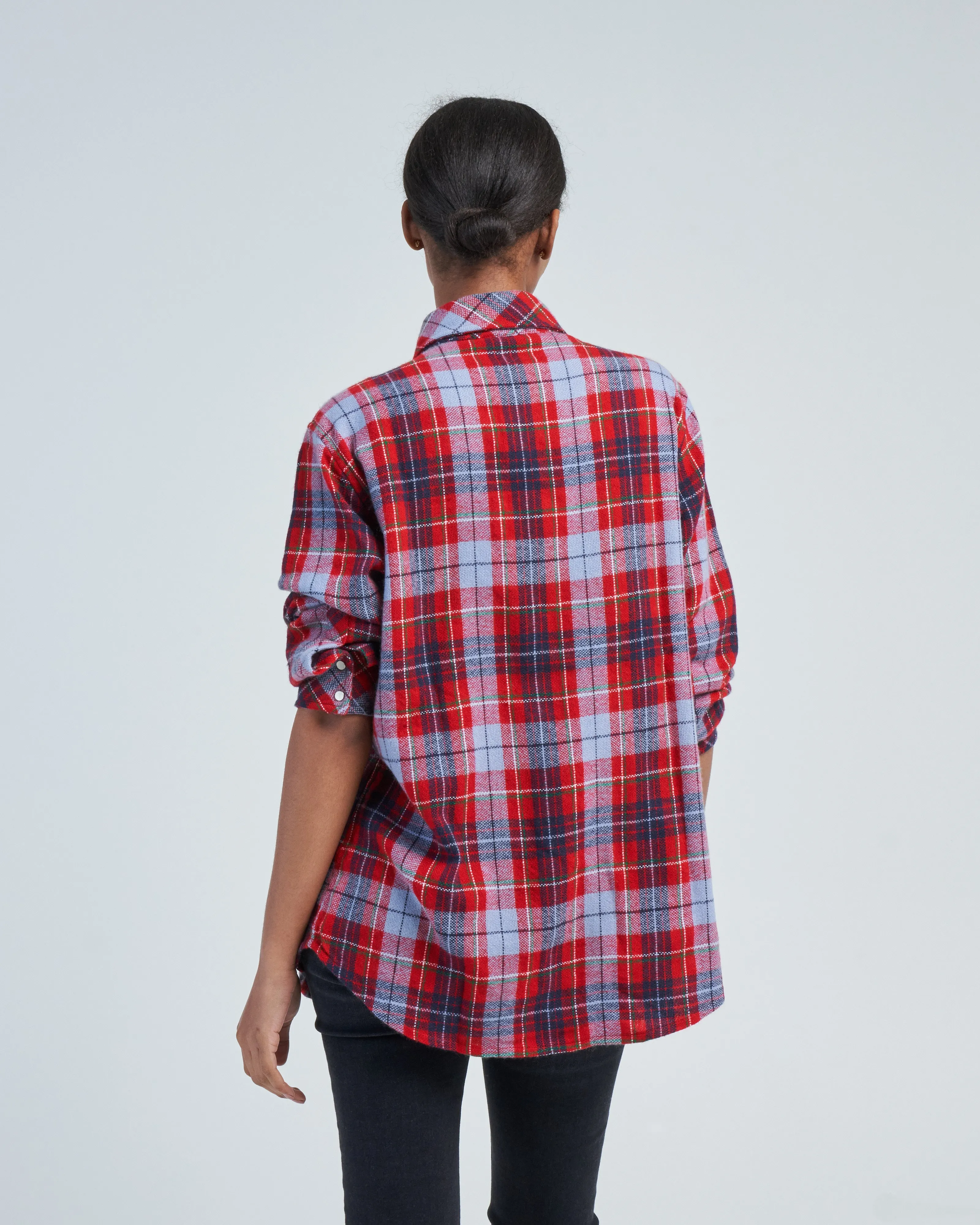 reg cashmere snap shirt