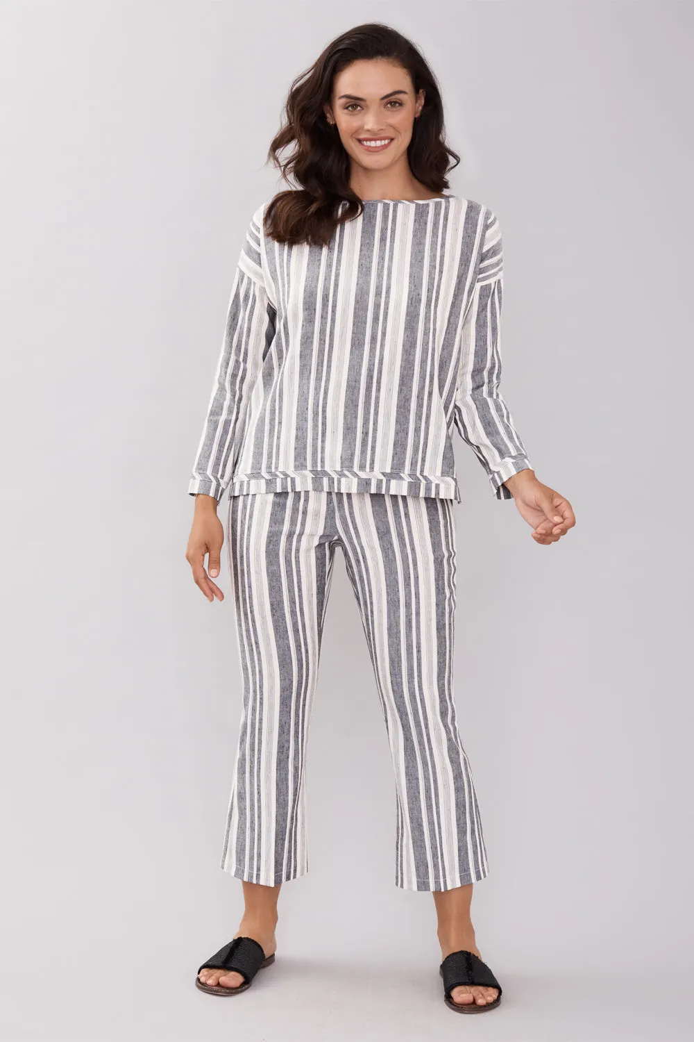 Regan Crop Flare - Liberty Linen: FINAL SALE