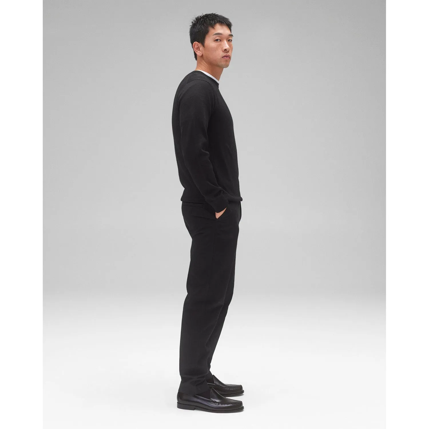 Reigning Champ Men Woven Cotton Chino Freshman Pant Black