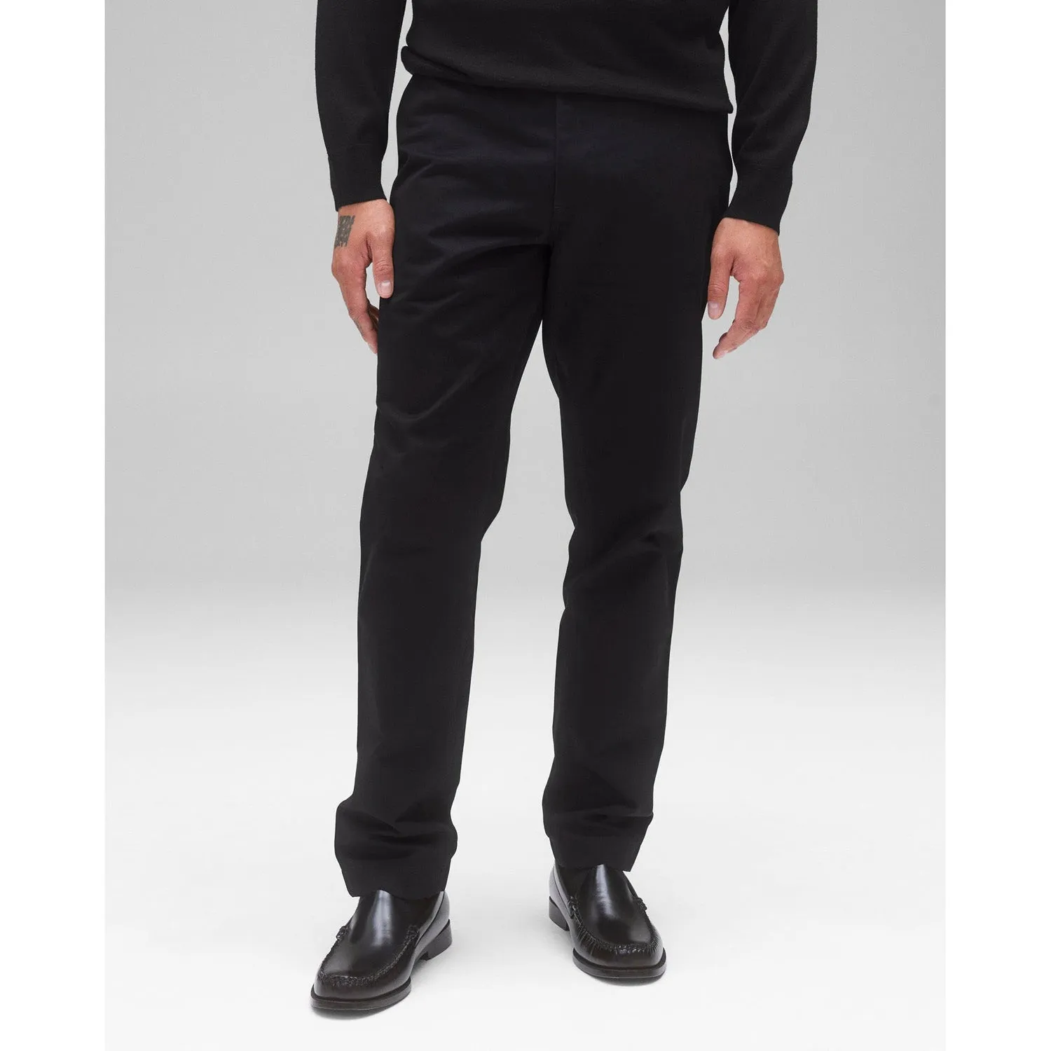 Reigning Champ Men Woven Cotton Chino Freshman Pant Black