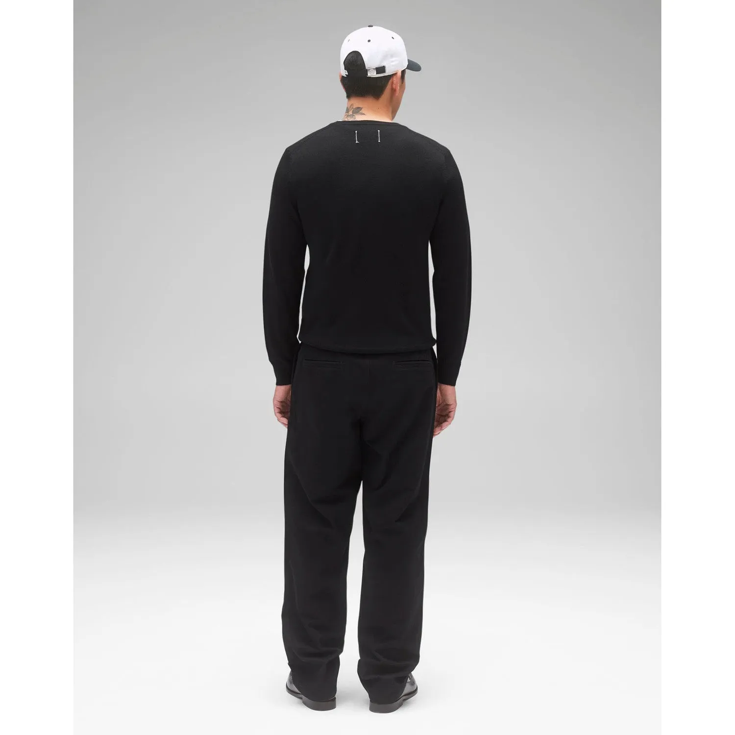 Reigning Champ Men Woven Cotton Chino Ivy Pant Black